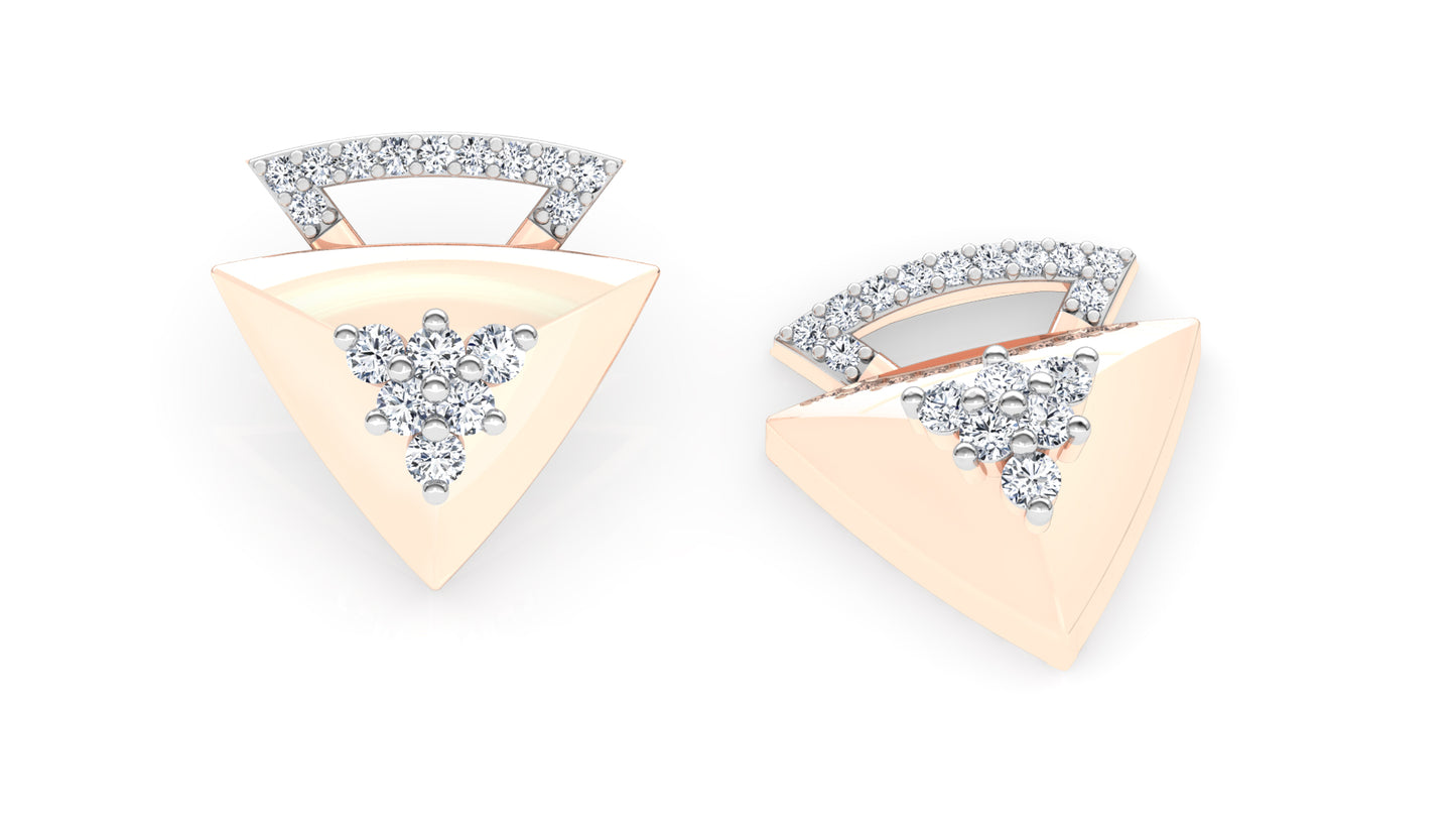 The Nabla Diamond Earrings And Pendant Set