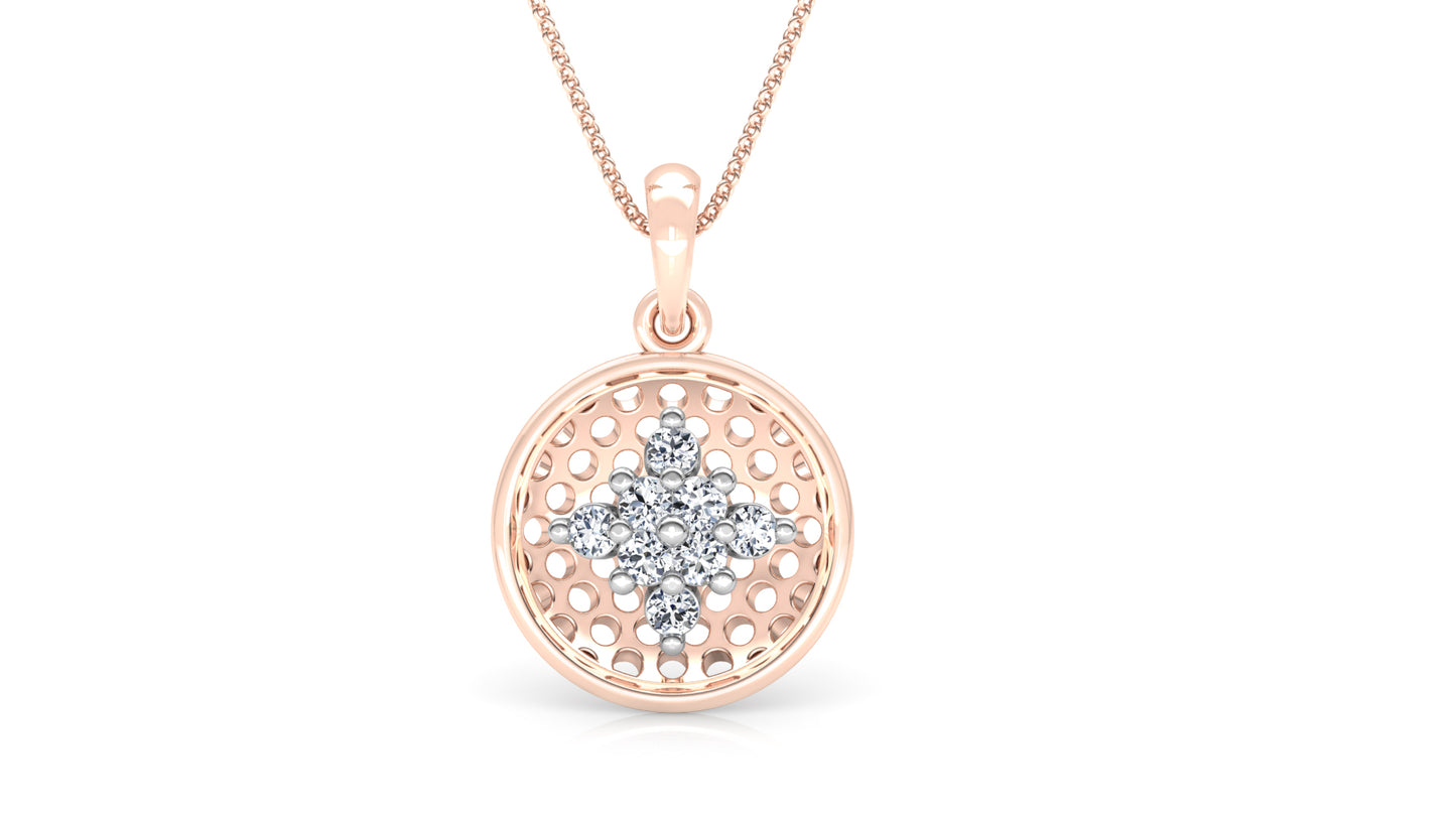 Beauty Trek Diamond Earrings And Pendant Set