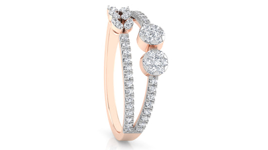 Split Band Diamond Ring