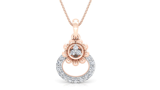 Ice Break Diamond Earrings And Pendant Set