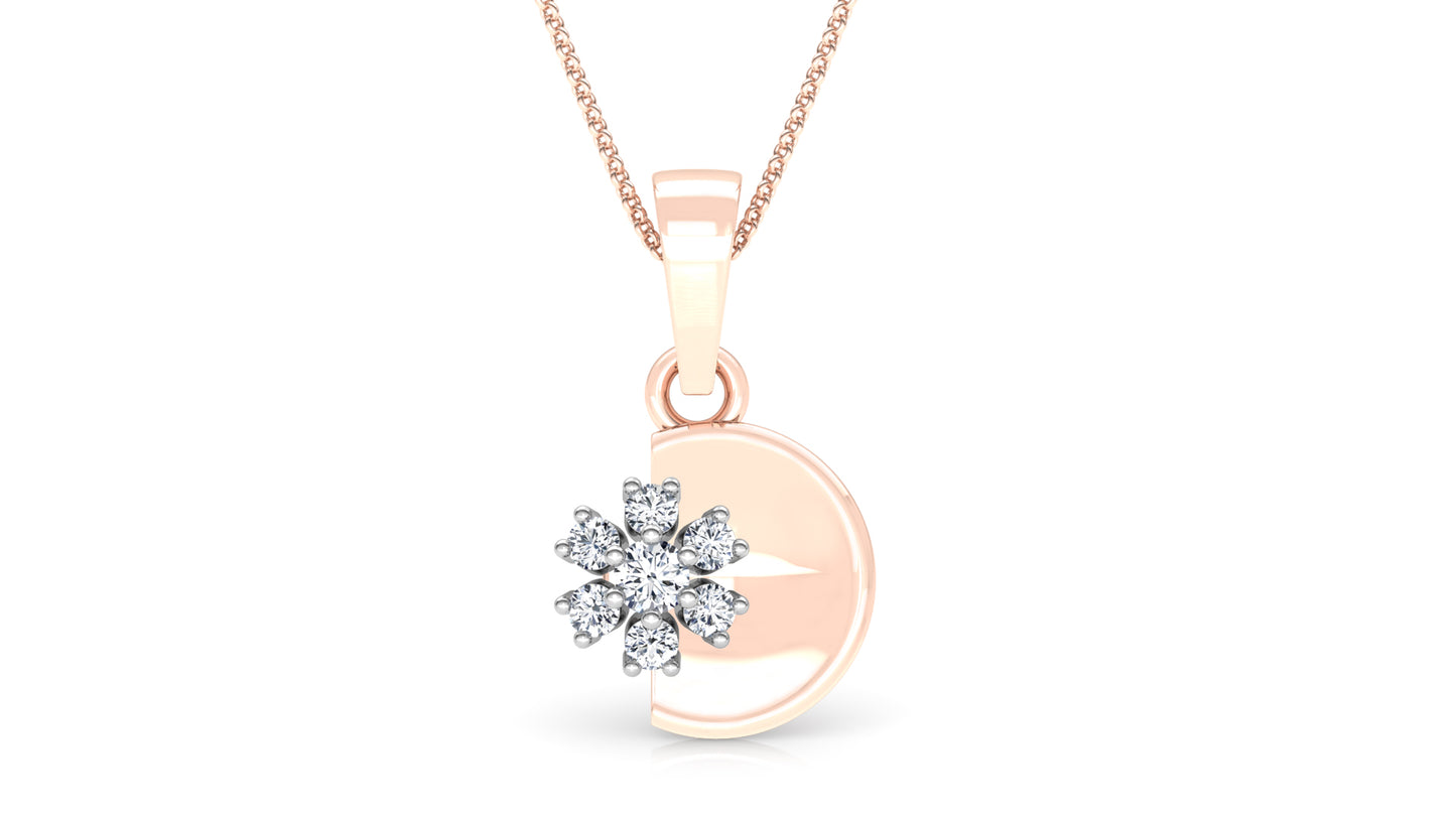 Citzty Life Diamond Earrings And Pendant Set