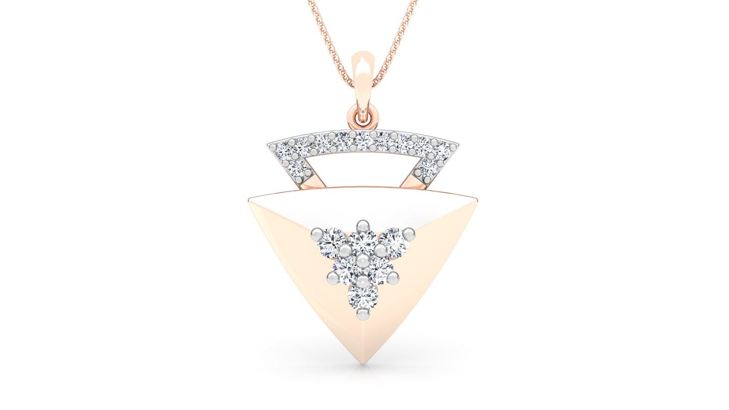 The Nabla Diamond Earrings And Pendant Set