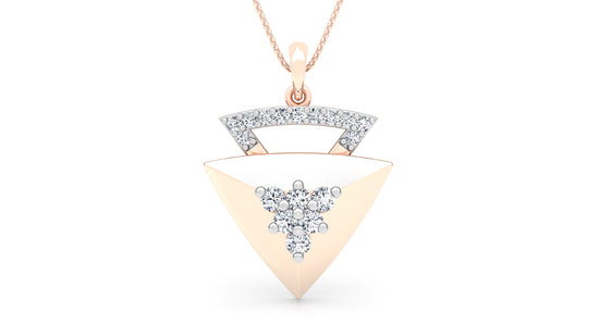 The Nabla Diamond Earrings And Pendant Set