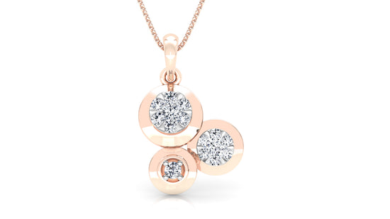 Tiny Dots Diamond Earrings And Pendant Set