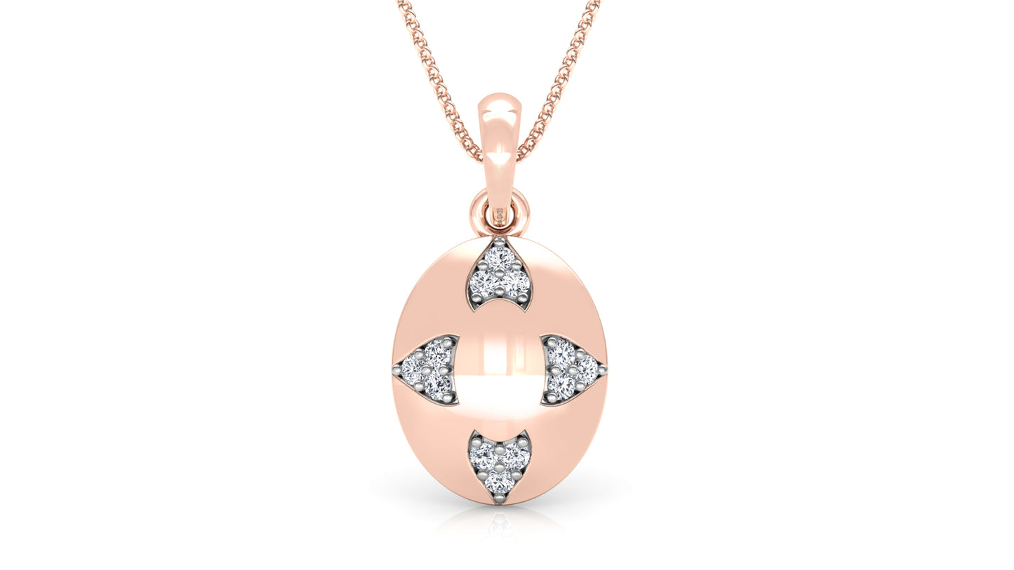 Mask Magic Diamond Earrings And Pendant Set