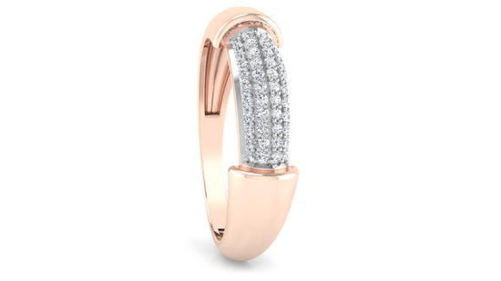 Solid Lines Diamond Ring