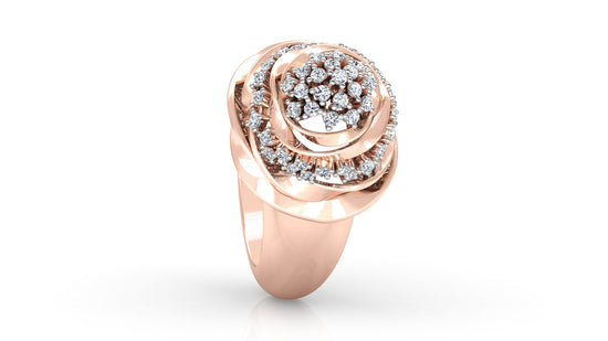 Golden Tiers Diamond Ring