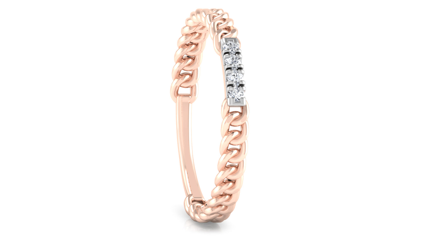 Chain Terrain Diamond Ring