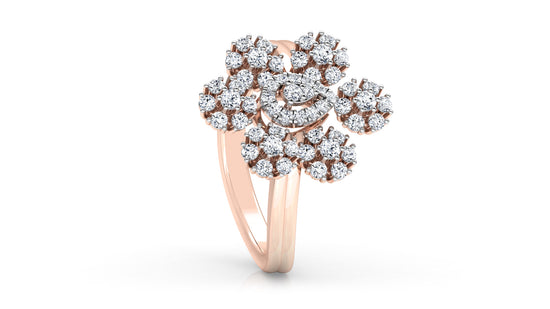 Floral Flocks Diamond Ring