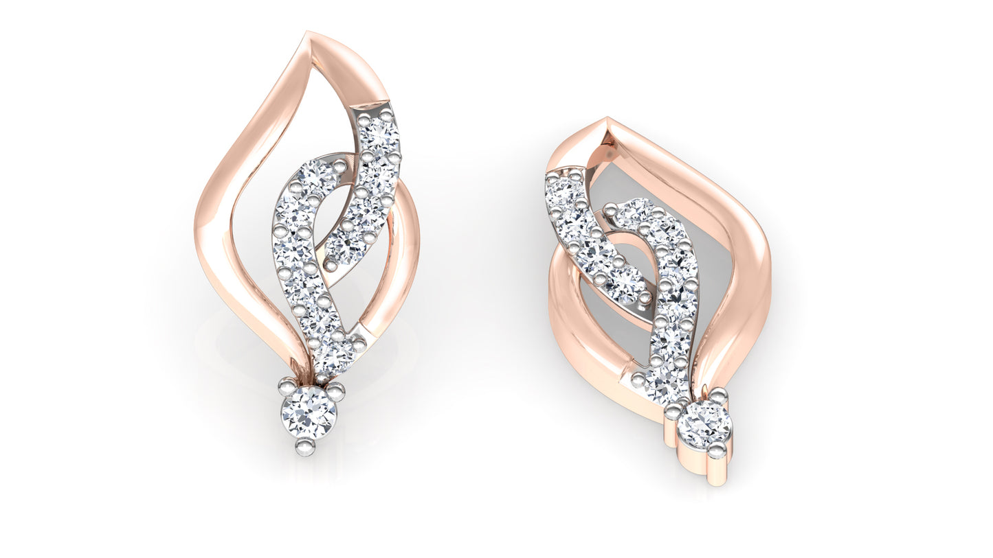 Shine Tone Diamond Earrings