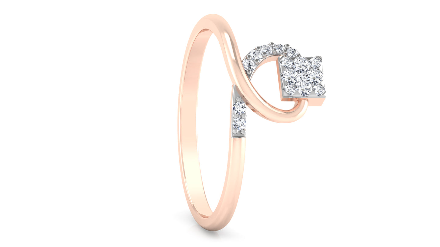 Criss Cross Diamond Ring