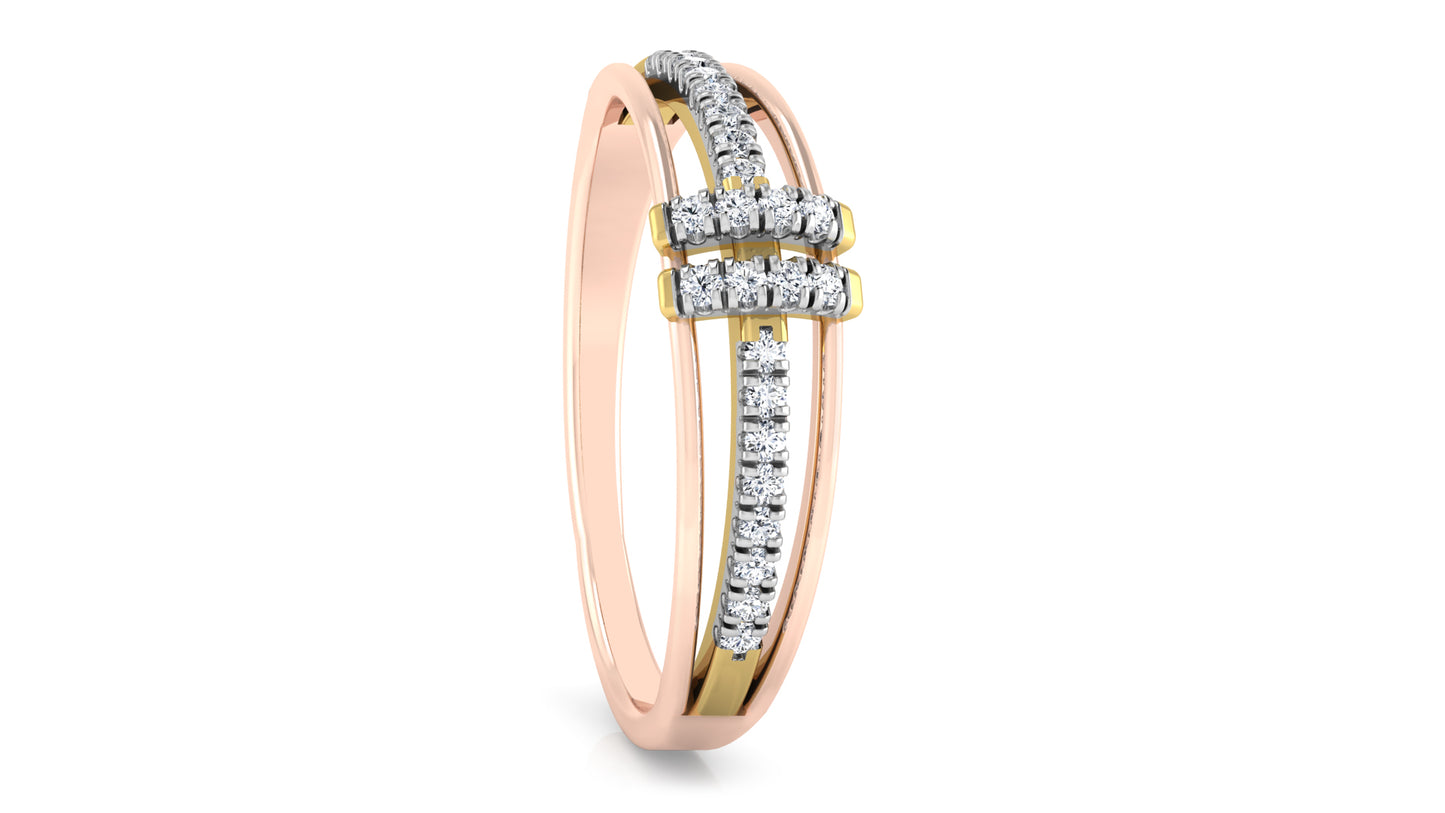 Trendy Bandy Diamond Ring