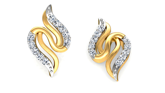 Snake Charm Diamond Earrings