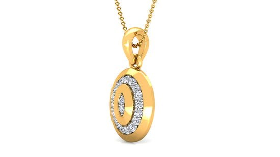 Elliptic Sheen Diamond Earrings And Pendant Set