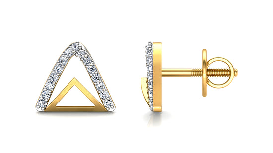 Mountain Peak Diamond Earrings