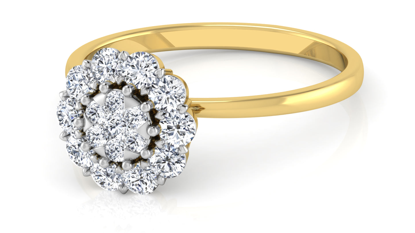 Petal Throng Diamond Ring