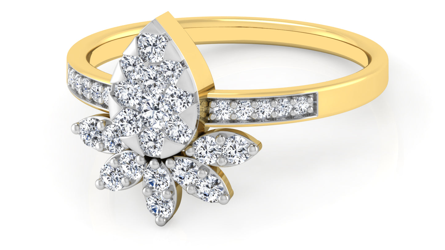 Lotus Wonder Diamond Ring