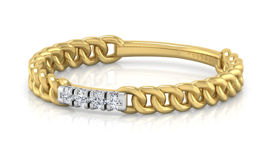 Chain Terrain Diamond Ring