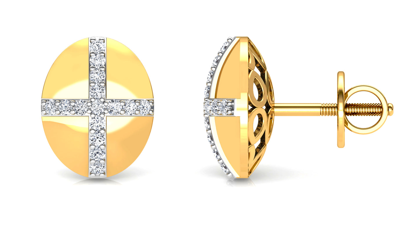 Ovoid Magic Diamond Earrings And Pendant Set