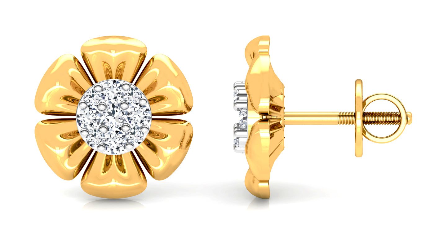 Bloom Zoom Diamond Earrings And Pendant Set