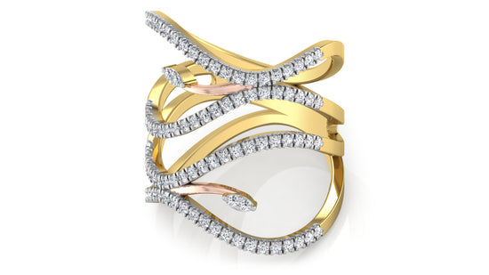 Serpent Duo Diamond Ring