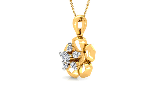 Awesome Blossom Diamond Earrings And Pendant Set