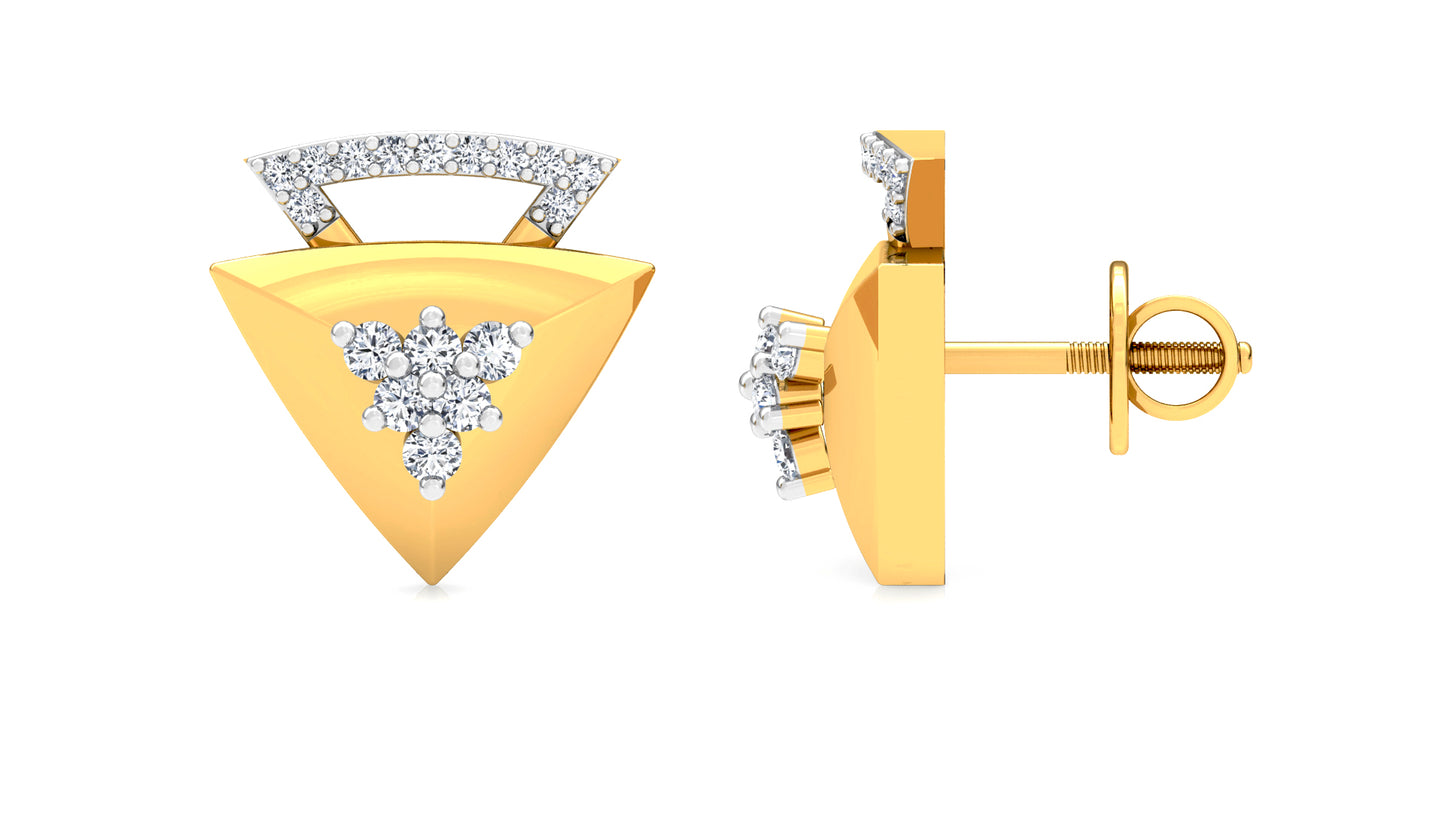 The Nabla Diamond Earrings And Pendant Set