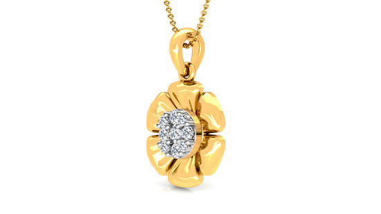 Bloom Zoom Diamond Earrings And Pendant Set