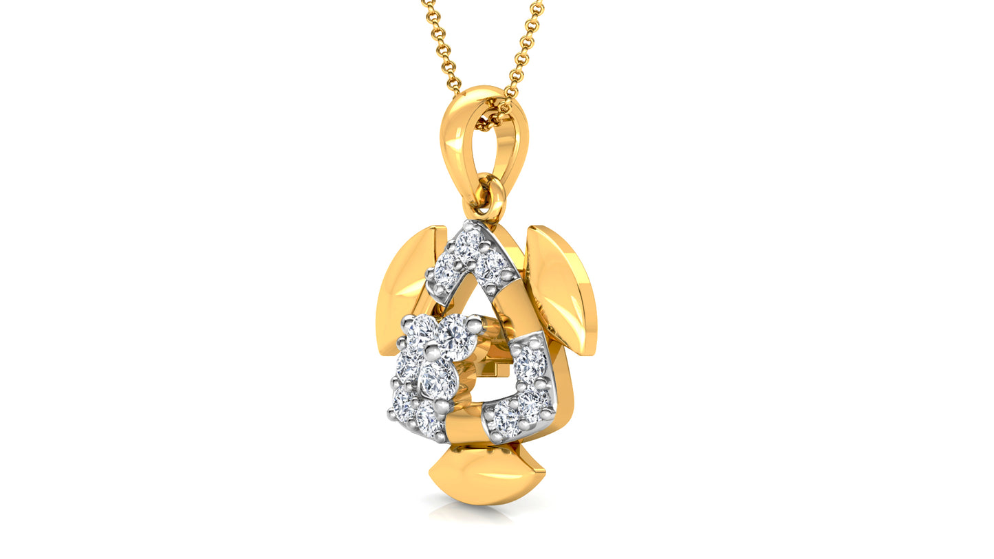 Exploding Beauty Diamond Earrings And Pendant Set