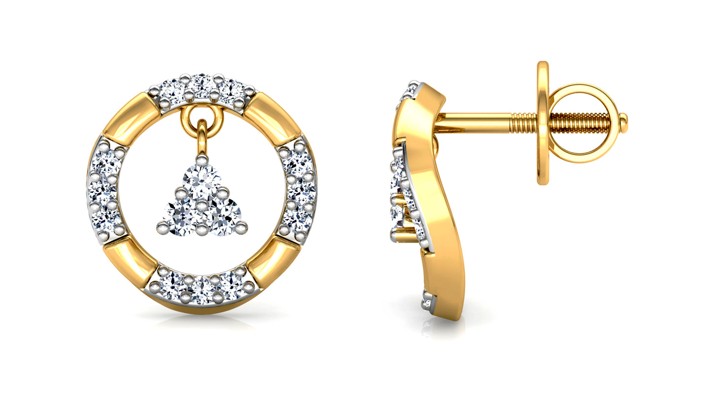 Ring a Bell Diamond Earrings