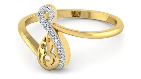 Musical Waves Diamond Ring