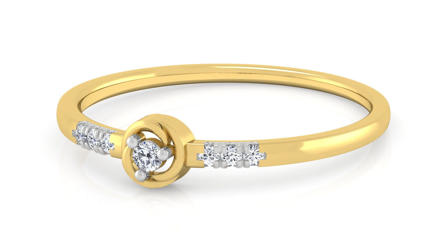 Dual Band Diamond Ring