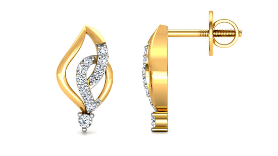 Shine Tone Diamond Earrings