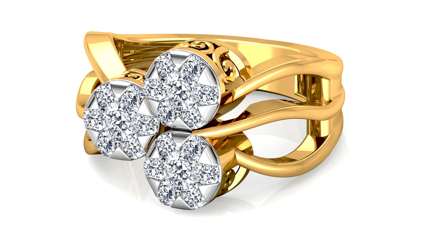 Sea Symphony Diamond Ring