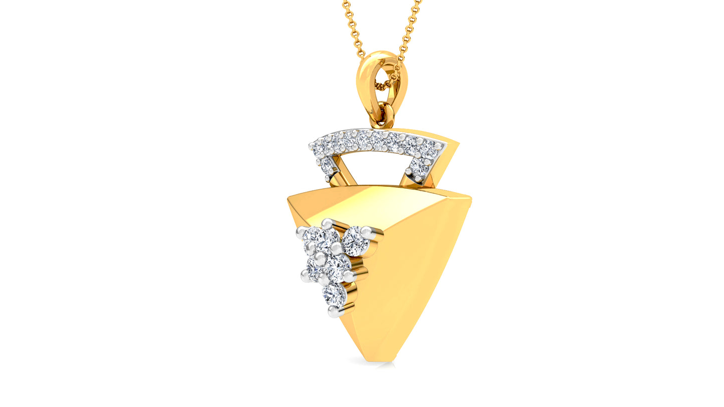 The Nabla Diamond Earrings And Pendant Set