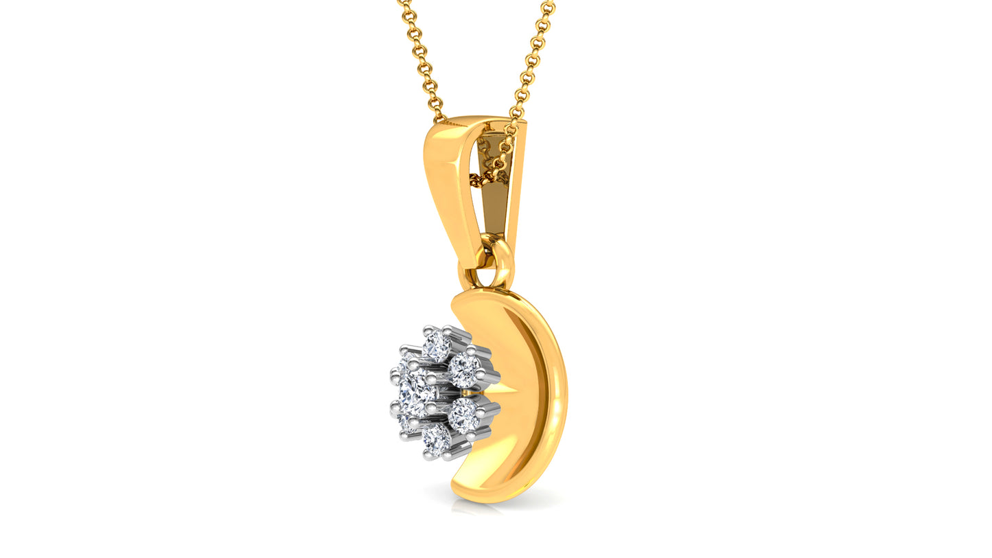 Citzty Life Diamond Earrings And Pendant Set