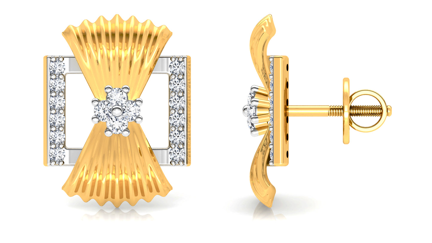 Statuesque Diamond Earrings And Pendant Set