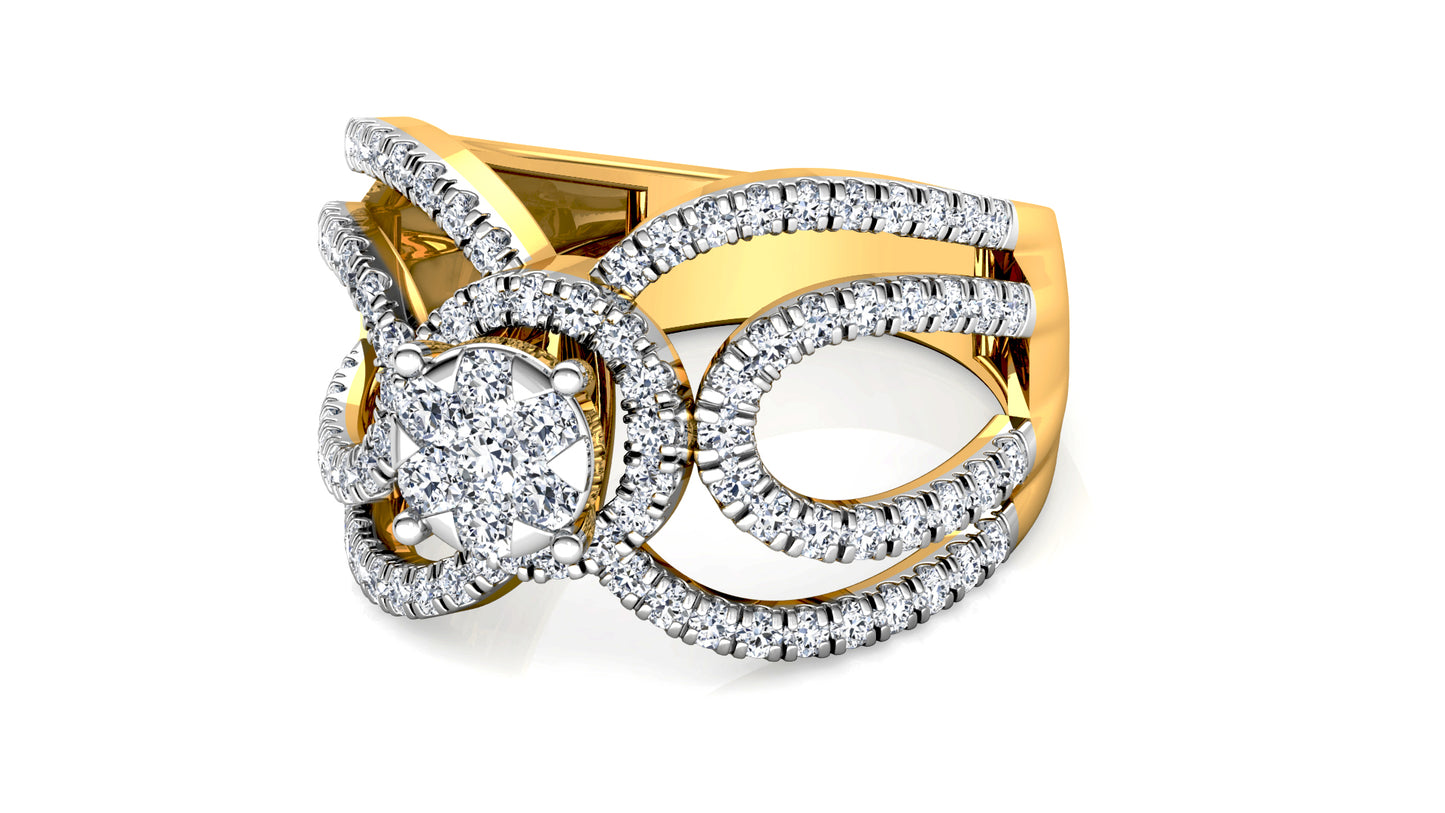 Curves n Swerves Diamond Ring