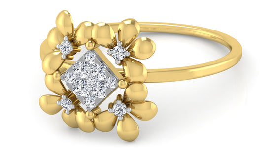 Flora Flow Diamond Ring