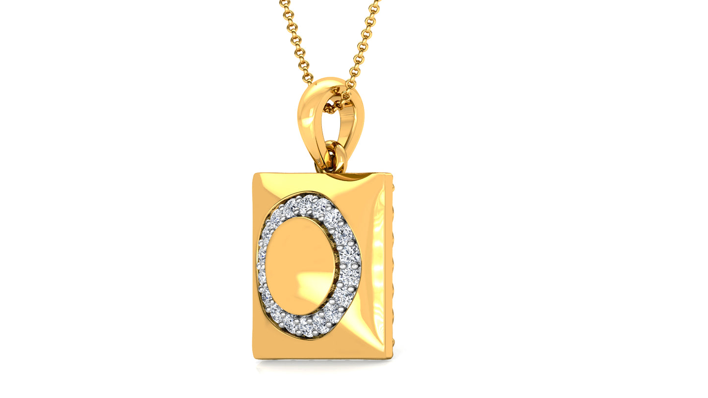 O' for Only You Diamond Earrings And Pendant Set