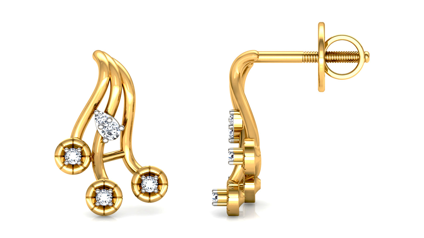 Flow Slow Diamond Earrings