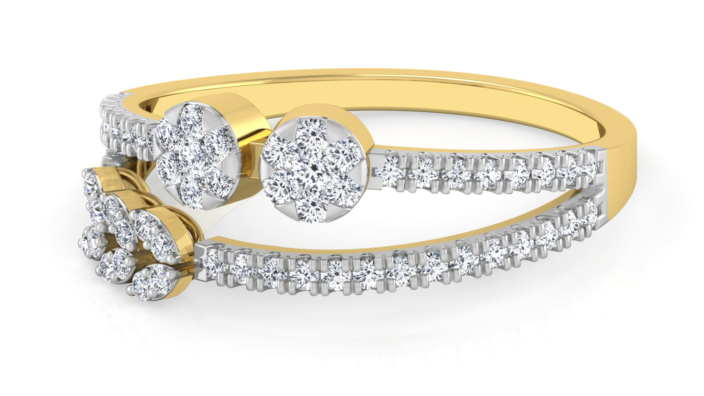 Split Band Diamond Ring