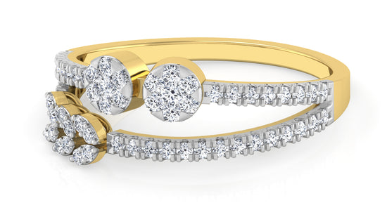 Split Band Diamond Ring