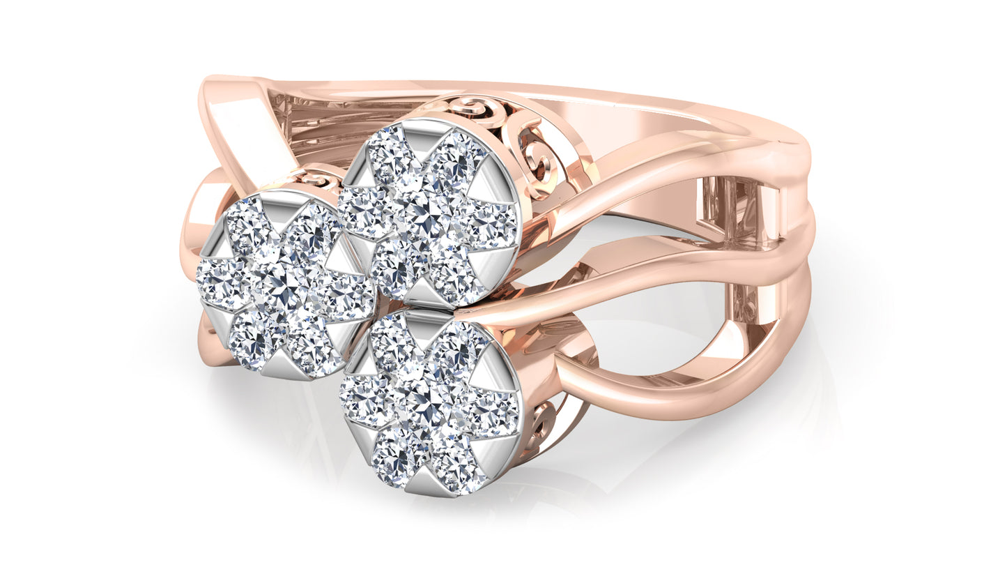 Sea Symphony Diamond Ring