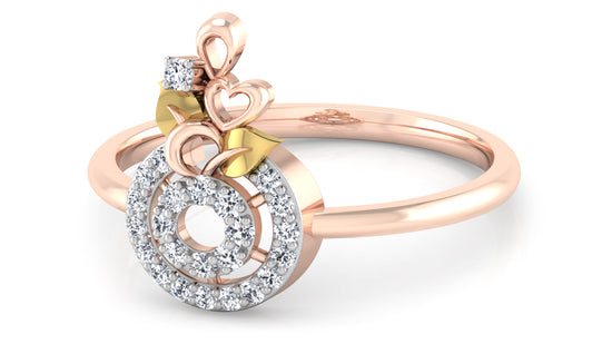 Hearty Wheel Diamond Ring