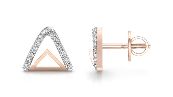 Mountain Peak Diamond Earrings