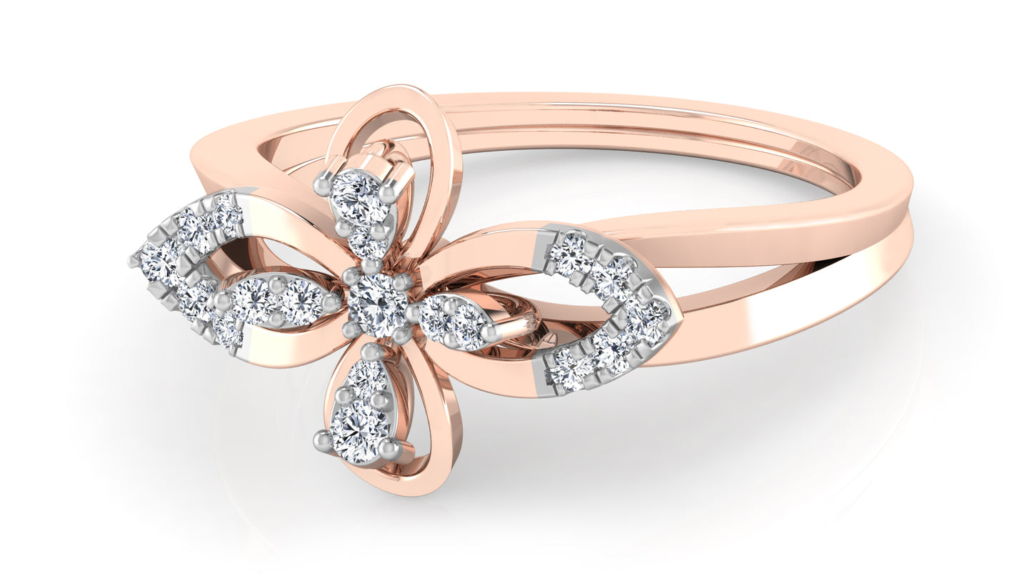 Flower Elixir Diamond Ring