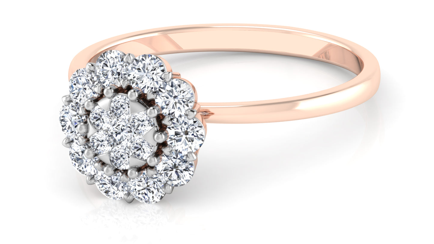 Petal Throng Diamond Ring