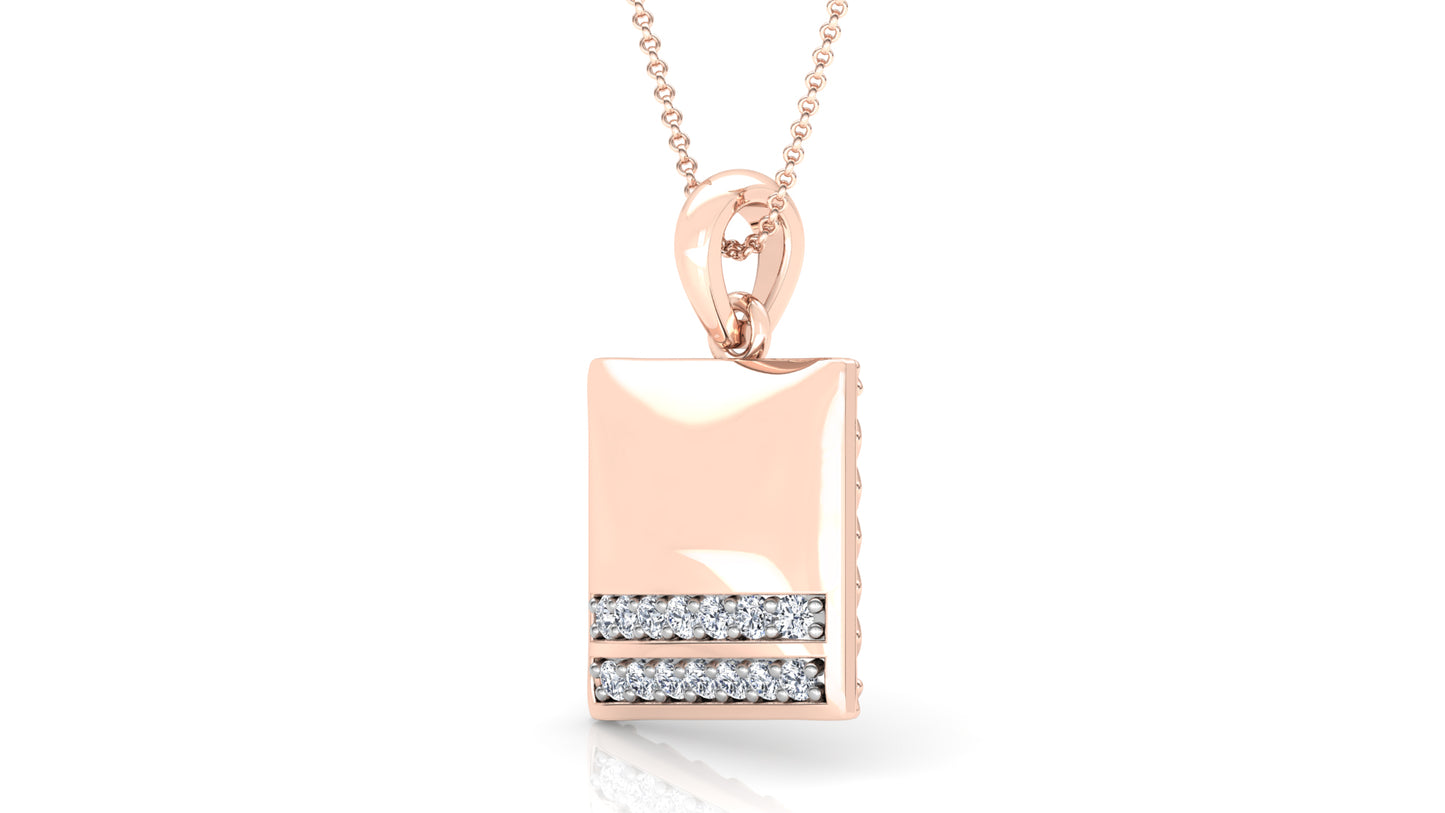 Coss Bands Diamond Earrings And Pendant Set