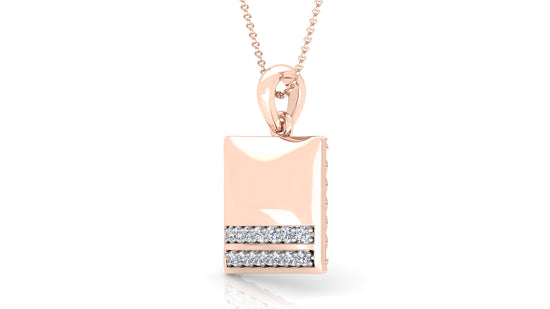 Coss Bands Diamond Earrings And Pendant Set